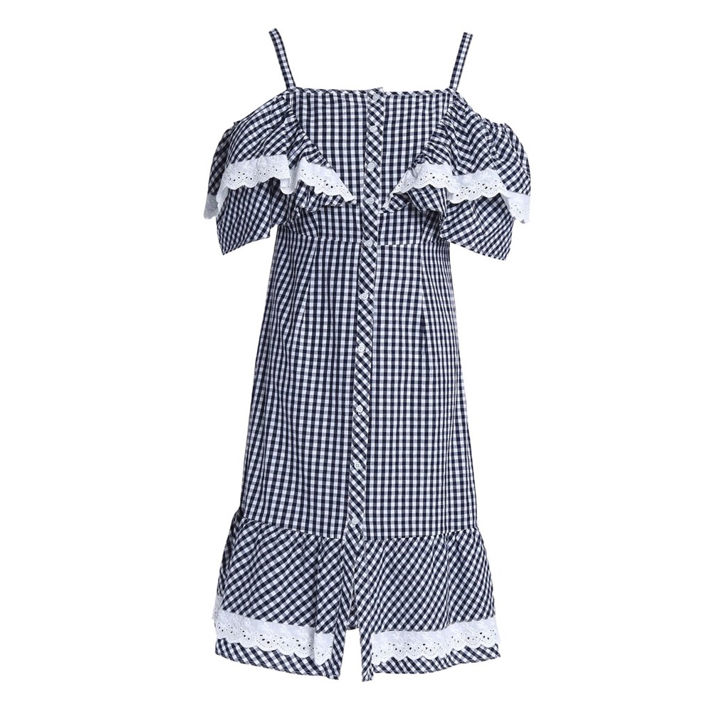 Walter Baker {Carter} Navy Gingham Dress